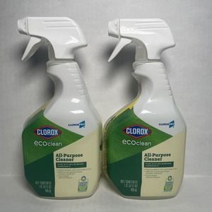 LOT x2 Clorox Cloroxpro Ecoclean All-Purpose Cleaner Spray Bottle 32 Fl Oz